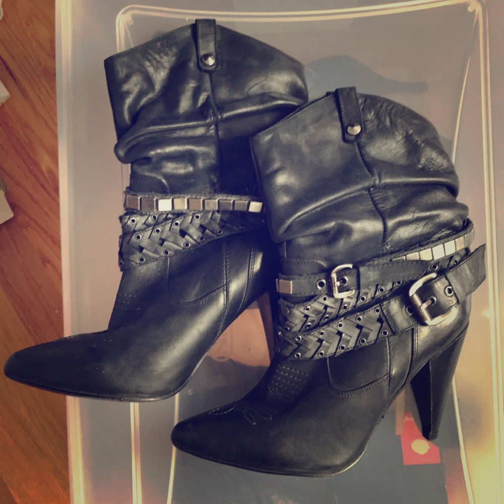Aldos hardware booties ⛓⚙️✨